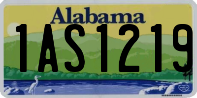 AL license plate 1AS1219