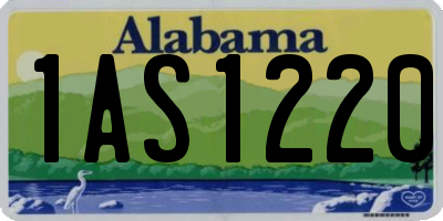 AL license plate 1AS1220