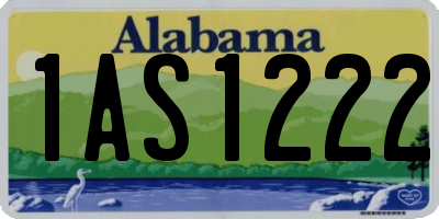 AL license plate 1AS1222