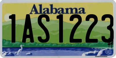 AL license plate 1AS1223