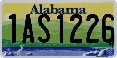 AL license plate 1AS1226