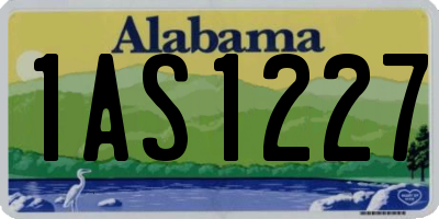 AL license plate 1AS1227