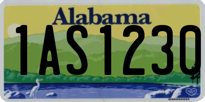 AL license plate 1AS1230