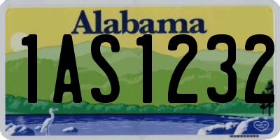 AL license plate 1AS1232