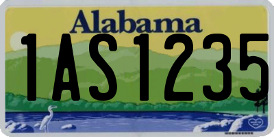 AL license plate 1AS1235