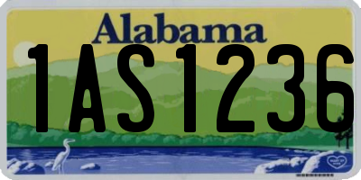 AL license plate 1AS1236