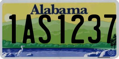 AL license plate 1AS1237