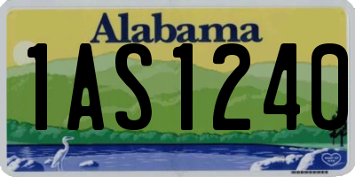 AL license plate 1AS1240