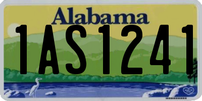AL license plate 1AS1241
