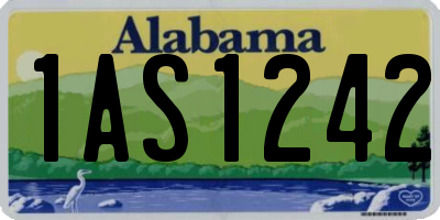 AL license plate 1AS1242