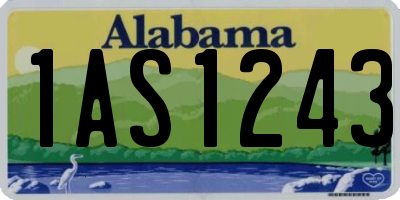 AL license plate 1AS1243