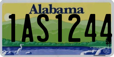 AL license plate 1AS1244
