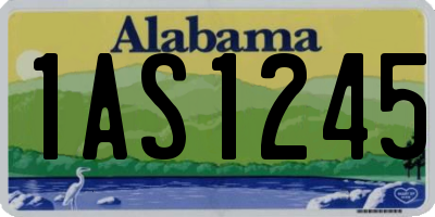 AL license plate 1AS1245