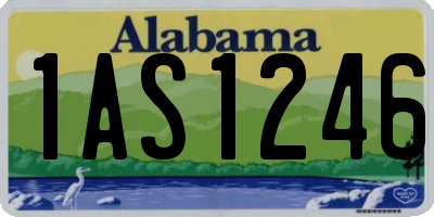 AL license plate 1AS1246