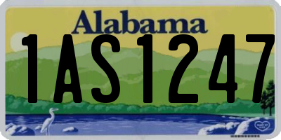 AL license plate 1AS1247