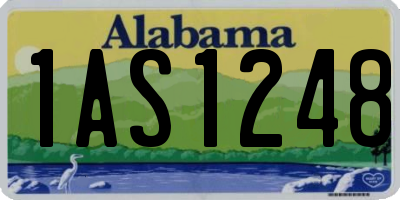 AL license plate 1AS1248