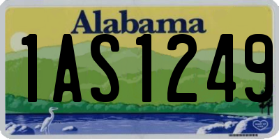 AL license plate 1AS1249