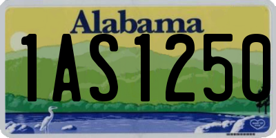 AL license plate 1AS1250