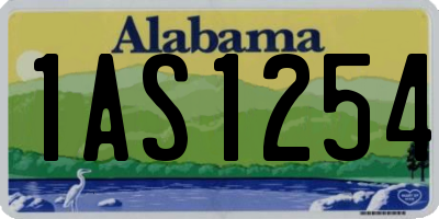 AL license plate 1AS1254