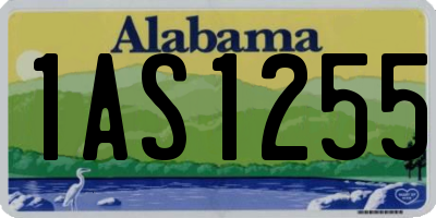 AL license plate 1AS1255