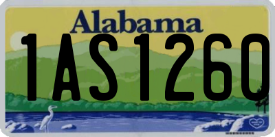 AL license plate 1AS1260