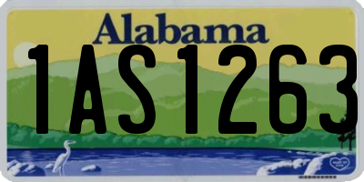 AL license plate 1AS1263