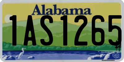 AL license plate 1AS1265