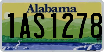 AL license plate 1AS1278