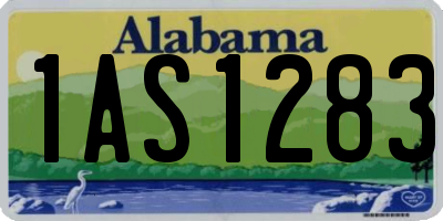 AL license plate 1AS1283