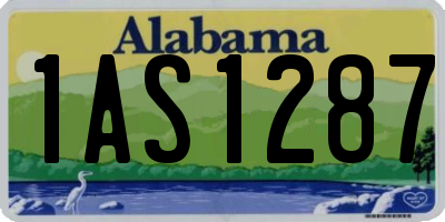 AL license plate 1AS1287