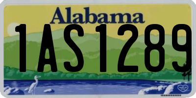 AL license plate 1AS1289