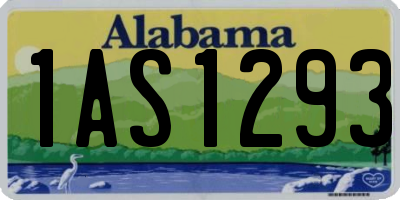 AL license plate 1AS1293