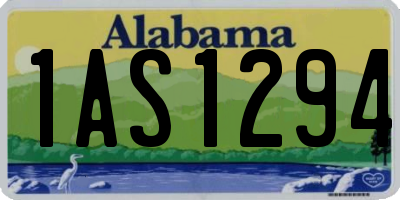 AL license plate 1AS1294
