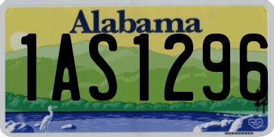 AL license plate 1AS1296