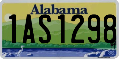 AL license plate 1AS1298