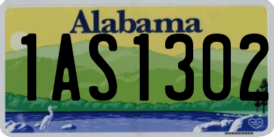AL license plate 1AS1302