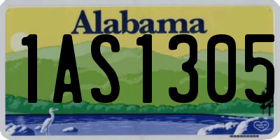 AL license plate 1AS1305