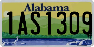 AL license plate 1AS1309