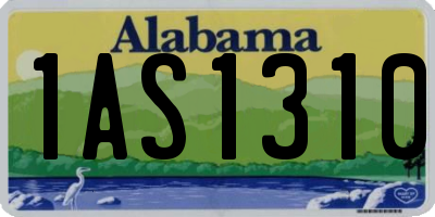 AL license plate 1AS1310