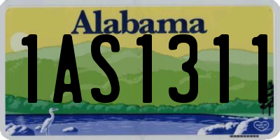 AL license plate 1AS1311