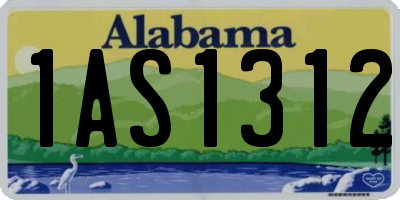 AL license plate 1AS1312
