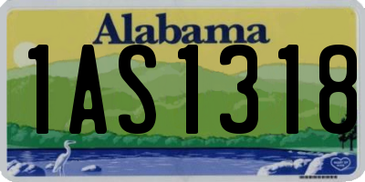 AL license plate 1AS1318