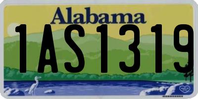 AL license plate 1AS1319