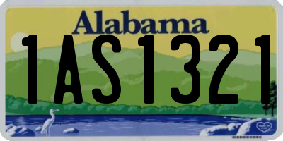 AL license plate 1AS1321
