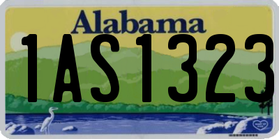 AL license plate 1AS1323
