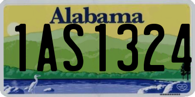 AL license plate 1AS1324