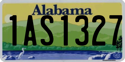 AL license plate 1AS1327