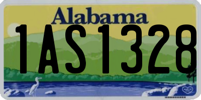 AL license plate 1AS1328