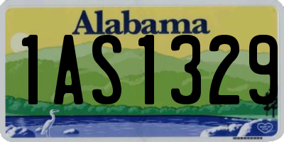 AL license plate 1AS1329