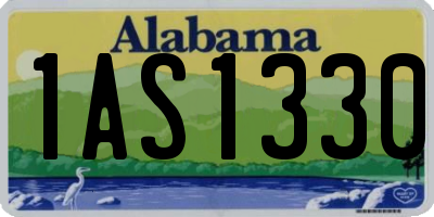 AL license plate 1AS1330